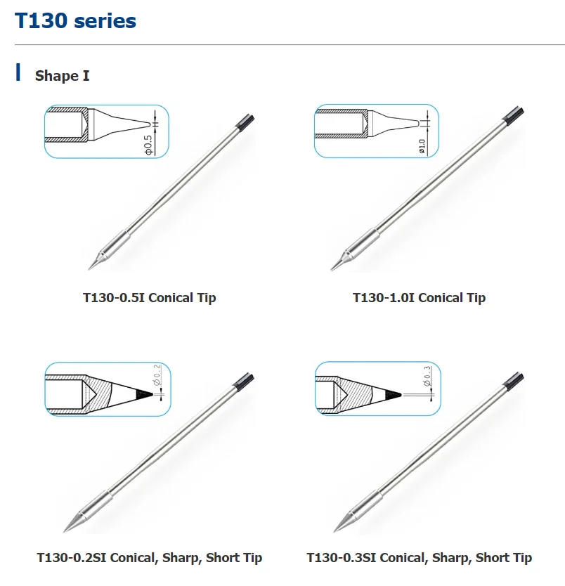 For  ATTEN GT-6200 Dual Channel Soldering Station Original  GT-Y130 130W Solder Handle  T130  Tips Heating S-01 Holder