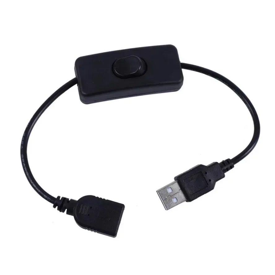 6 Types DC 5V LED Knob Dimmer Switch USB Female To Male Extension Cord with Rotary ON OFF Controller White Black Strips Lights