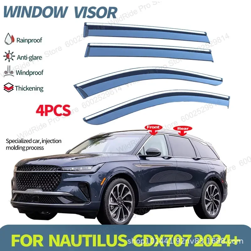 for Lincoln Navigator Nautilus 2024 Windows Weatherboard Window Visor Cross Border Car Accessories