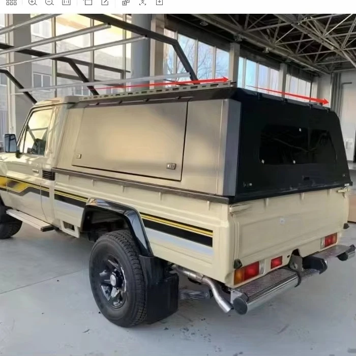 Factory Direct 4x4 off Road Hard Top Aluminum Canopy Ute Canopy for Toyota LC79 Single Cab 2020-2024
