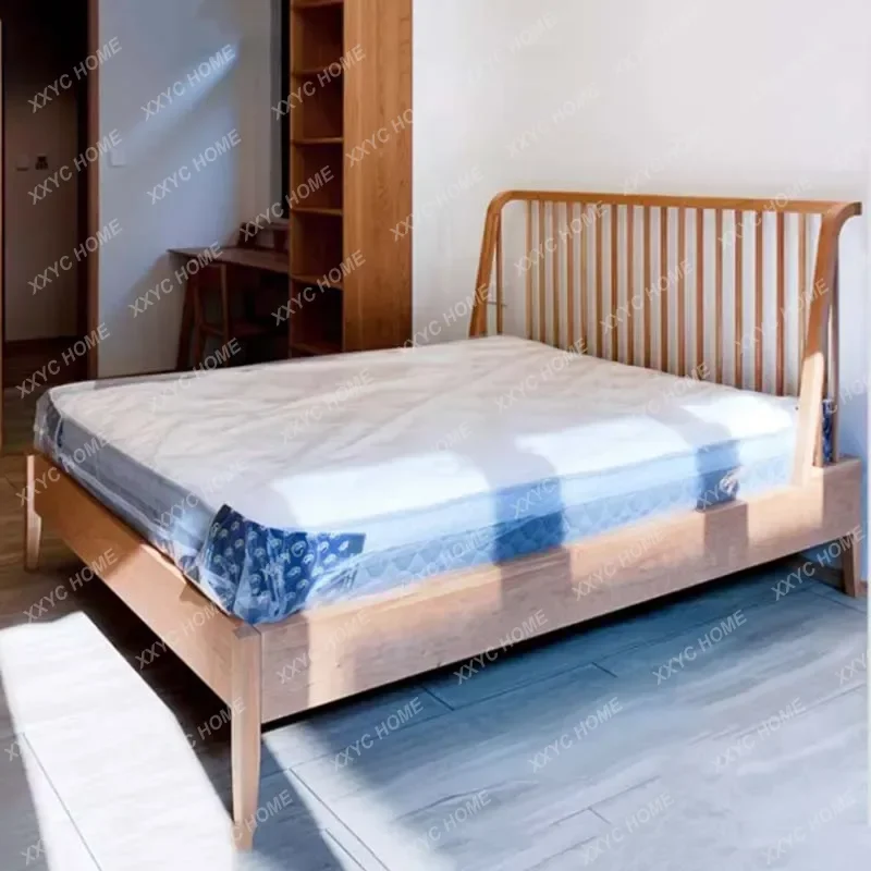 

Y Cheap Sale Bedroom Double Bed Simple Wood Modern Headboard Frame Beds Wooden Sleeping 2 Person Camas De Dormitorio Furniture