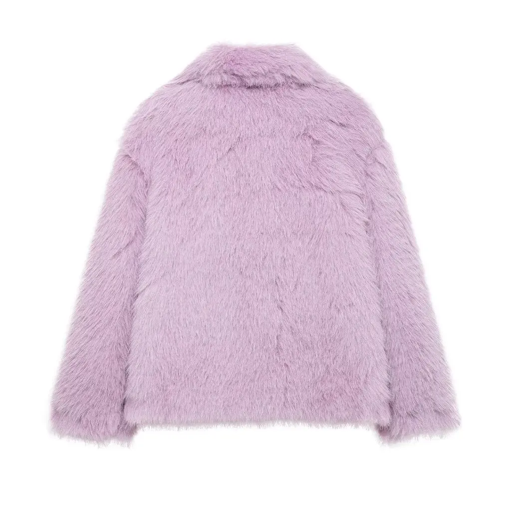 

Explosions Women's Fashion Artificial Fur Effect Coat Winter New Style European And American Wholesale