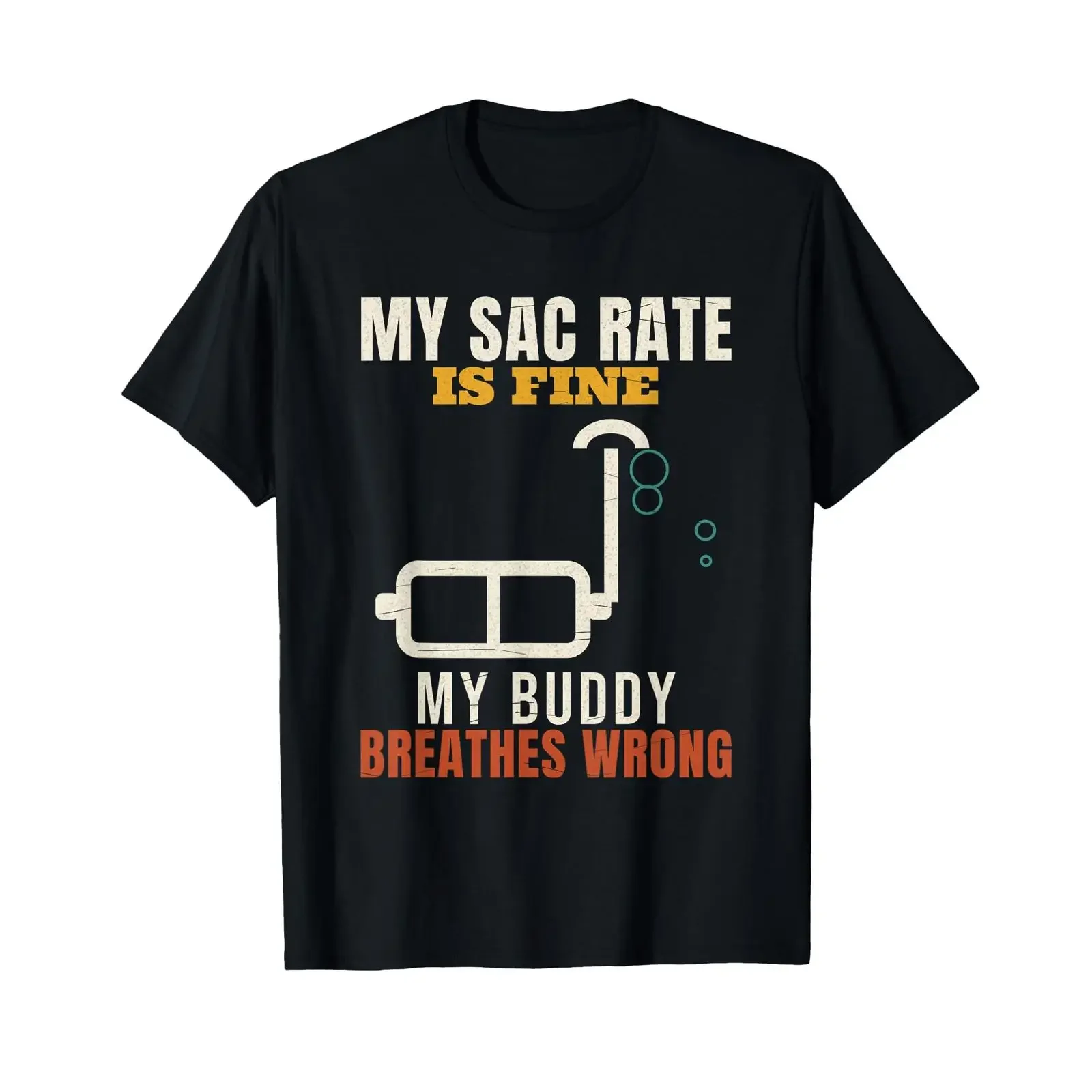 Tauchen Mein SAC Tarif ist in Ordnung Lustiger Diver Buddy Air T Shirt vintage Washed Comfortable Unisex Versatile fashion