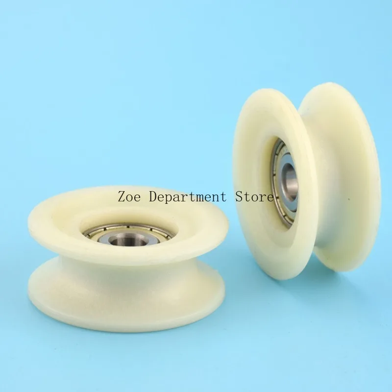 1pcs 10x60x43mm H type groove pulley wheel for safety door pulley roller bearing nylon wheel