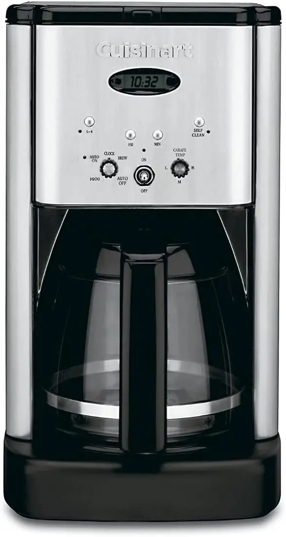 

Brew Central 12-Cup Programmable Coffeemaker Coffee Maker, Carafe, Brushed Chrome