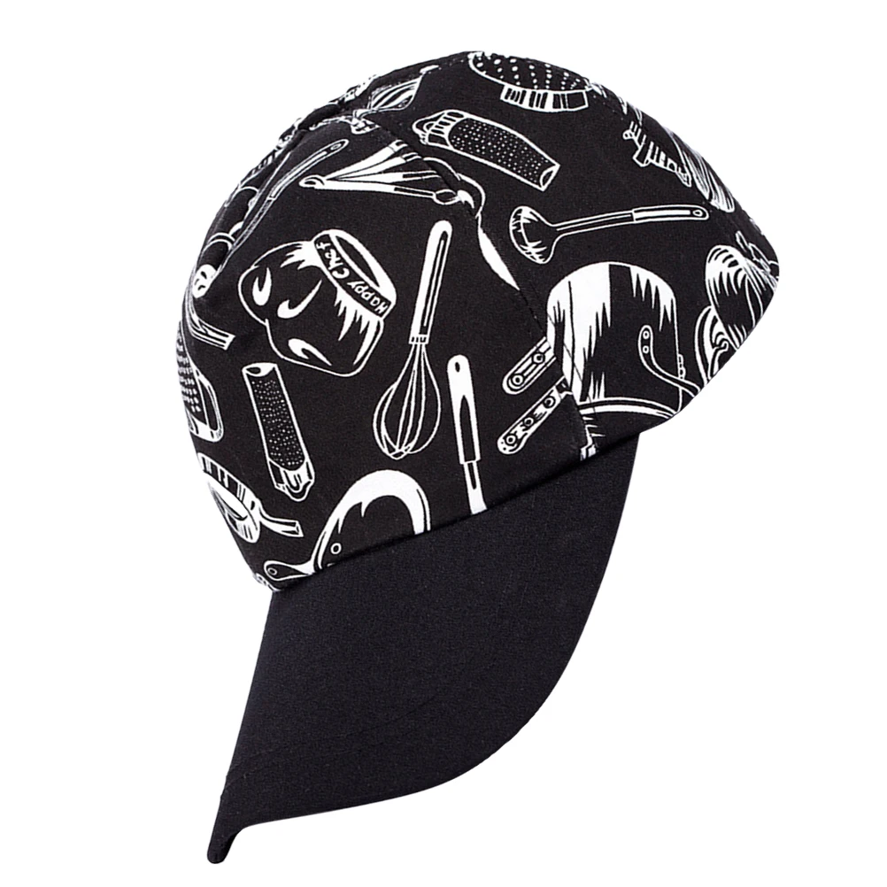 

Black Baseball Cap Kitchen Chef Hat Waiter Restaurant Working Women Sweat Absorbing Premium Material Easily Creative
