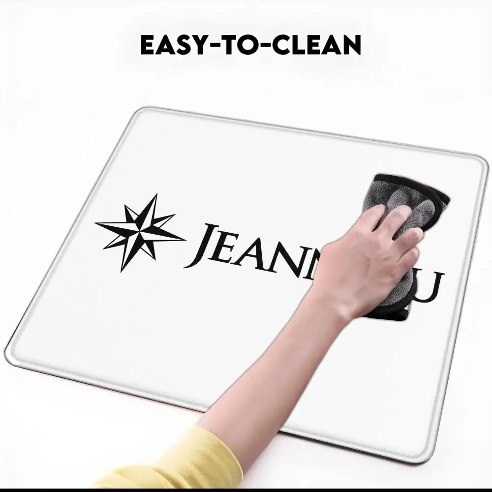 J-JEANNEAU logo  Mouse Pad SKY Small Desk Pad Mouse Boy Gift for Play games Keyboard Wireless Desktop Computer Coasters