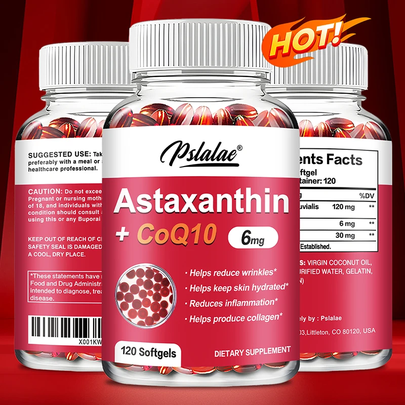 

Натуральный астаксантин + капсулы CoQ10 — сильно впитывающий, антиоксидант, поддерживает здоровье сердца и энергетическое производство.