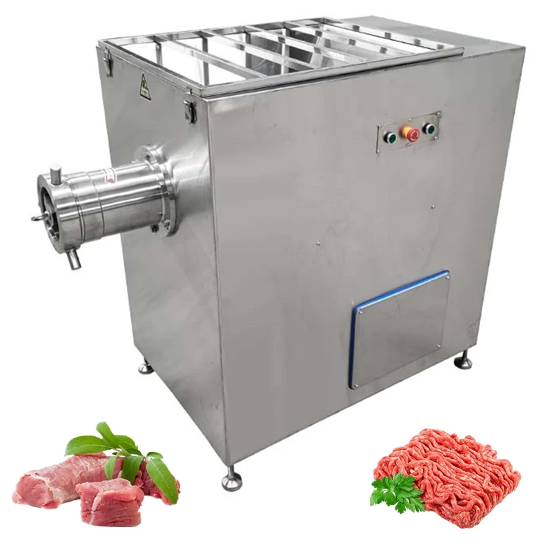 Butcher Use Electric Fresh Meat Grinding Machine Mincing Meat Machine Mincer for Frozen Beef Pork Ground Chicken Skeleton