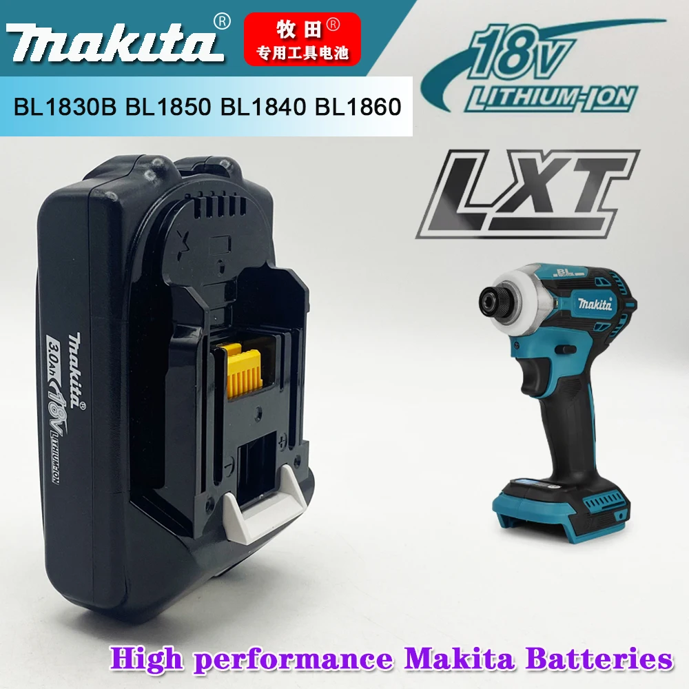 

Makita 18V 3.0Ah Rechargeable Battery ,For Makita BL1830 BL1830B BL1840 BL1840B BL1850 BL1850B Power Tools Battery