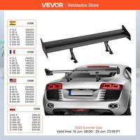 SucceBuy Wing Car Spoiler 53.1 inch Universal Spoiler with Double Deck Car Rear Spoiler Wing, Racing Spoiler BGW/JDM Drift Black