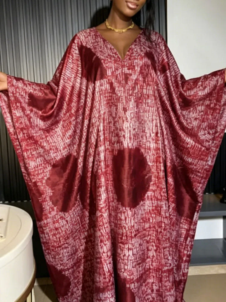 

Classic Elegant African Printed All-Season Gown | New Arrival Plus Size Dress for Weddings & Banquet Feasts