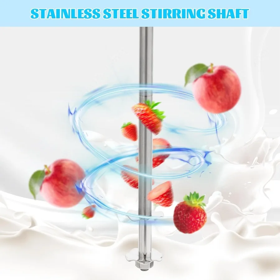 Electric Milkshake Maker Commercial Stainless Steel Milk Shake Machine Drink Mixer Adjustable Speed Malt Maker Machine Smoothie