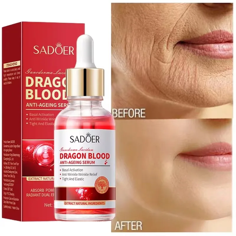 Ganoderma lucidum Dragon Blood Facial Serum Rejuvenation Moisturizing Facial Firming Essence Anti-aging Beauty Skin Care Product