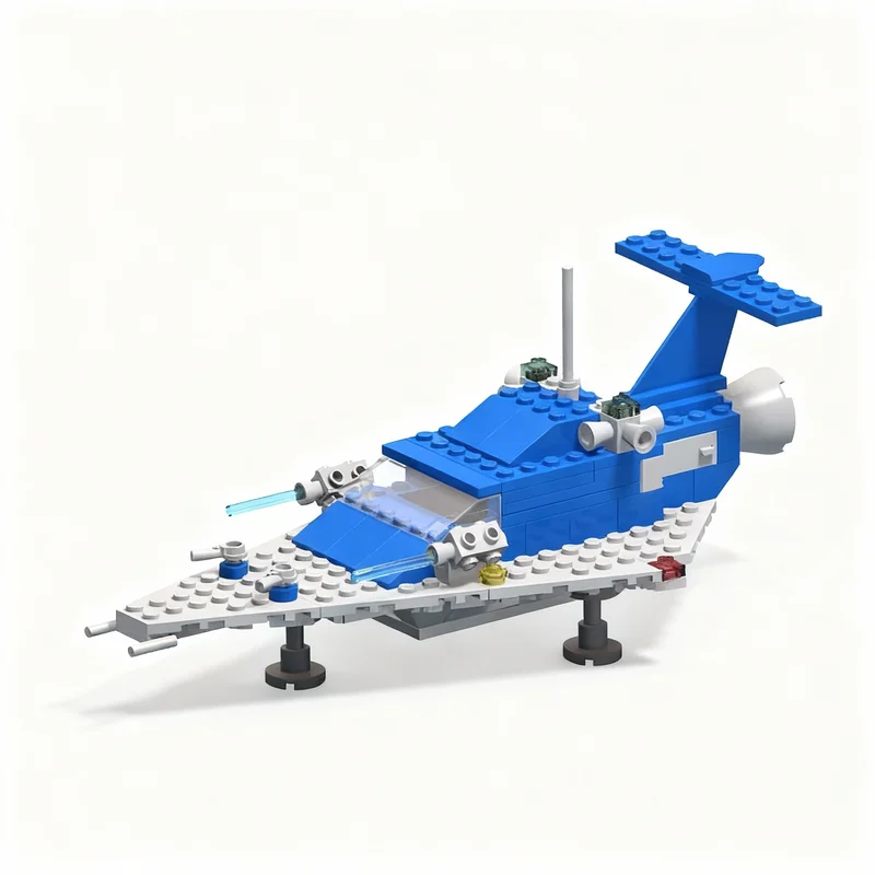 160pcs MOC Space Classic Gaps Servicing Spacecraft Model Building Blocks Architecture Birthday DIY Idea Kids Christmas Gift Toys