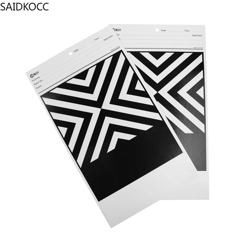 SAIDKOCC Covering Power Test Paper Coating  Black and White Grid Test Paper Reflectivity