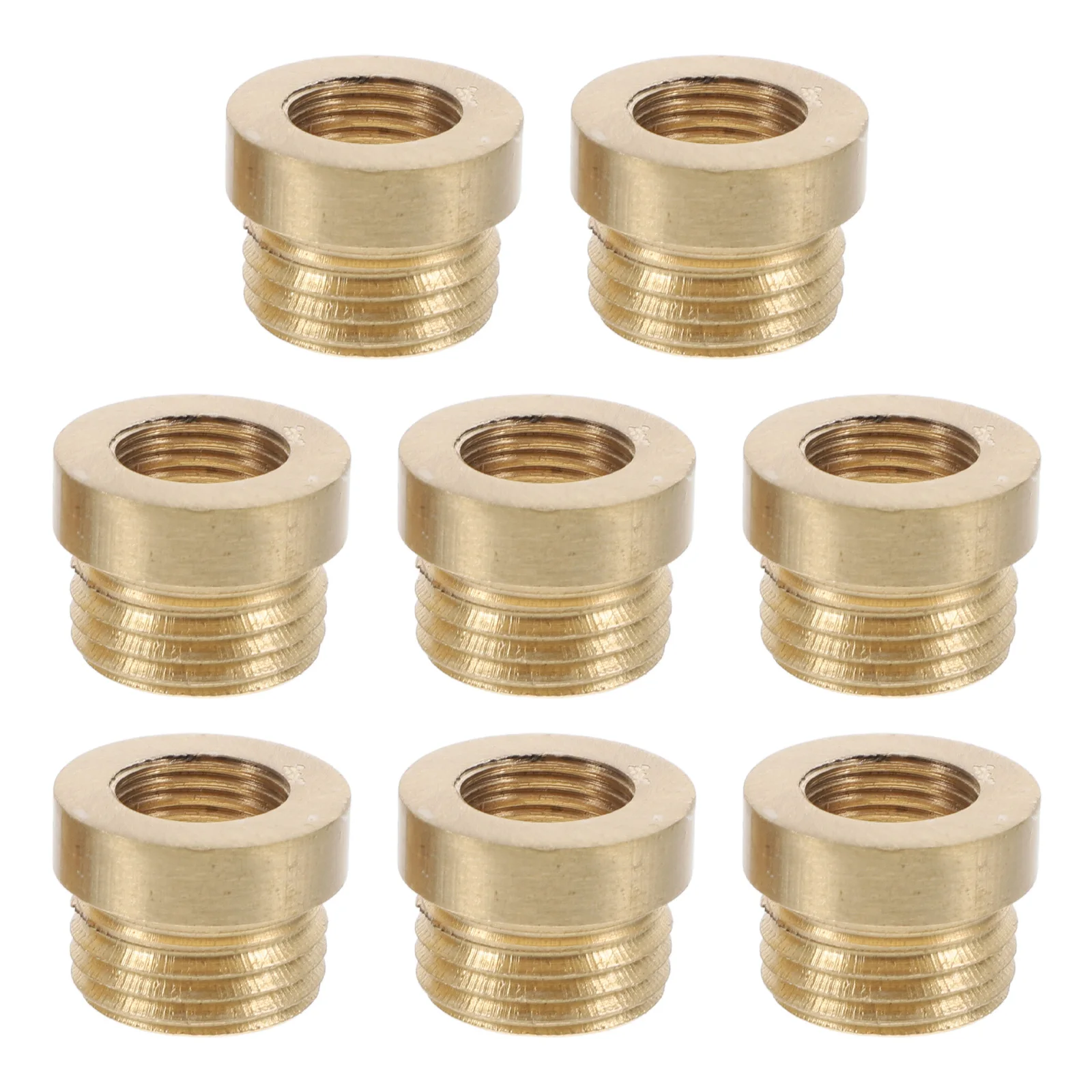 

8 Pcs Metal Lighting Accessories to M10 Thread Adapter Lamp Socket Replacement Kit Copper Conversion Fitting LED Hardware