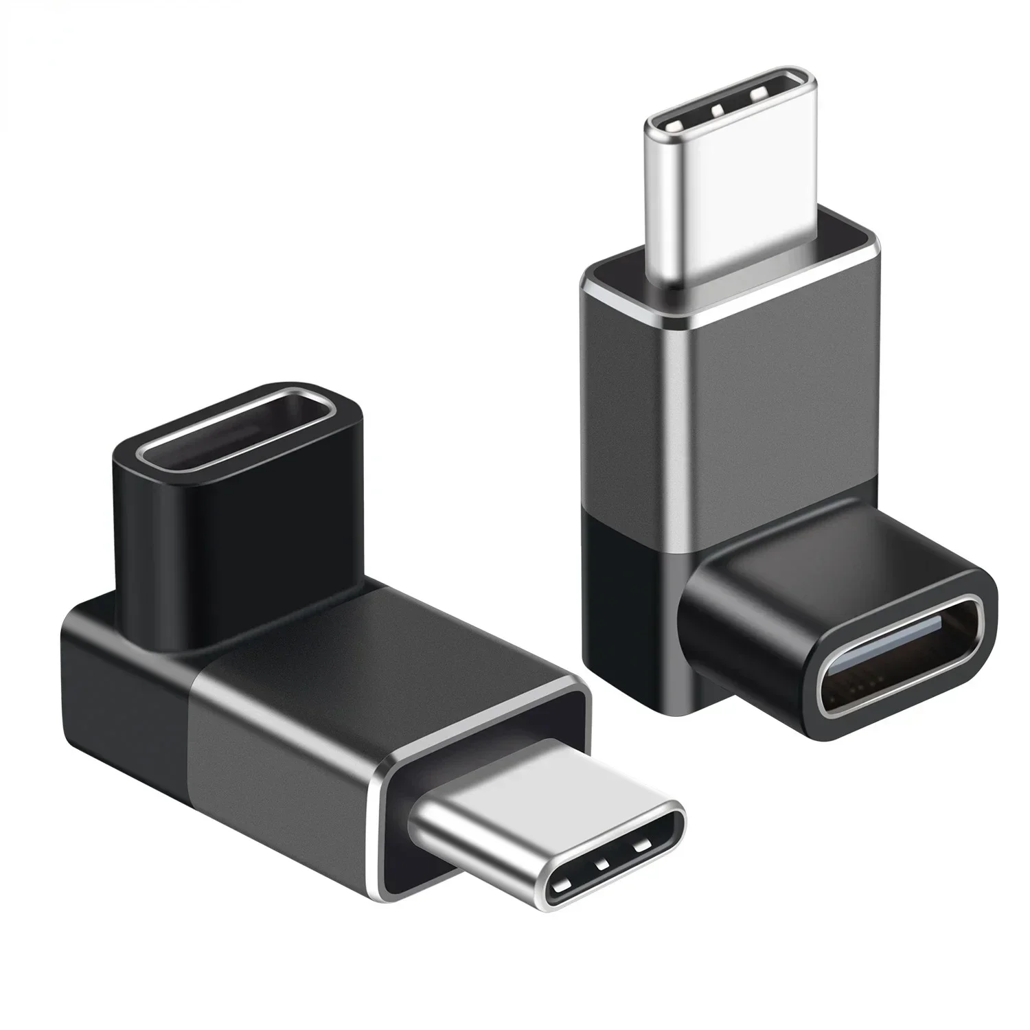 2 pces 240w usb 4.0 tipo c adaptador USB-C macho para tipo-c fêmea usb4 conversor de cotovelo 8k 40gbps pd thunderbolt3/4 dados pd3.1 carregador