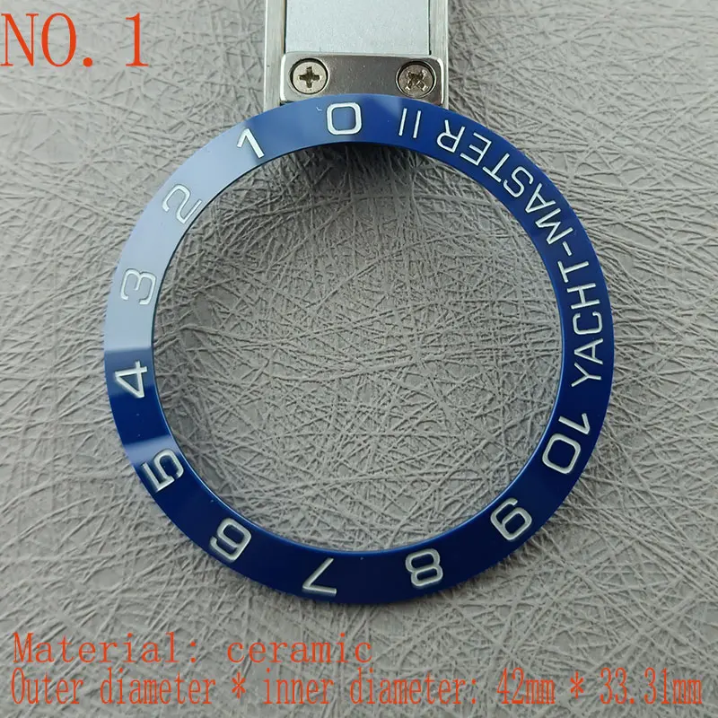 42mm * 33.31mm ceramic bevel bezel Watch outer ring accessories Case parts Insert the outer ring accessory of the case