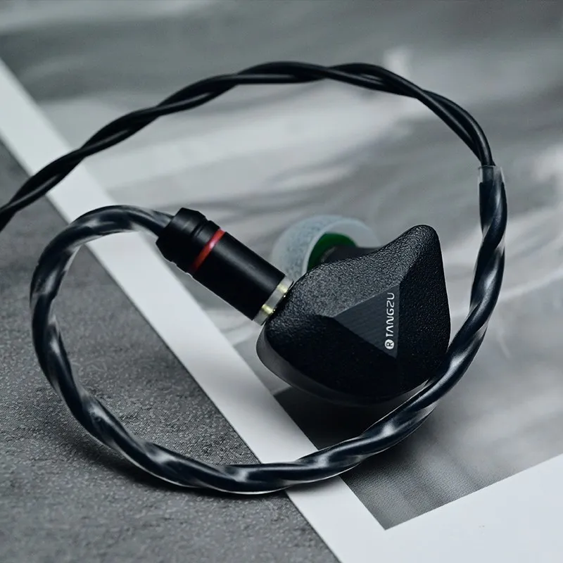 TangZu Fudu HiFi السمعية سماعة ، 1DD + 2BA الهجين في الأذن شاشات ، الموسيقى الرياضة ياربود ، 4.4 مللي متر التوصيل انفصال ، 0.78 2Pin كابل IEM