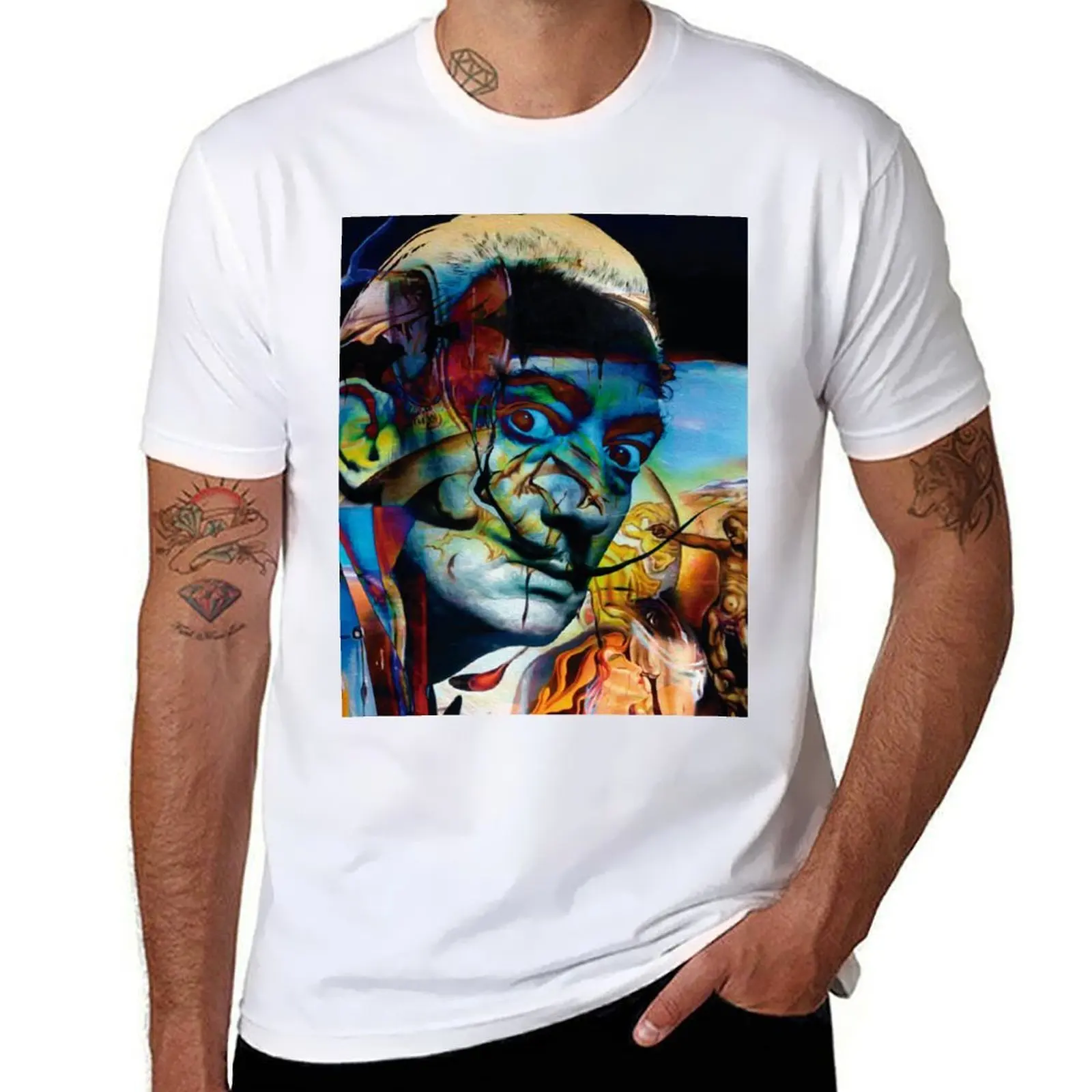 

Salvador Dalí - Light of Genius T-Shirt t shirt man casual anime t shirts for man T-Shirt