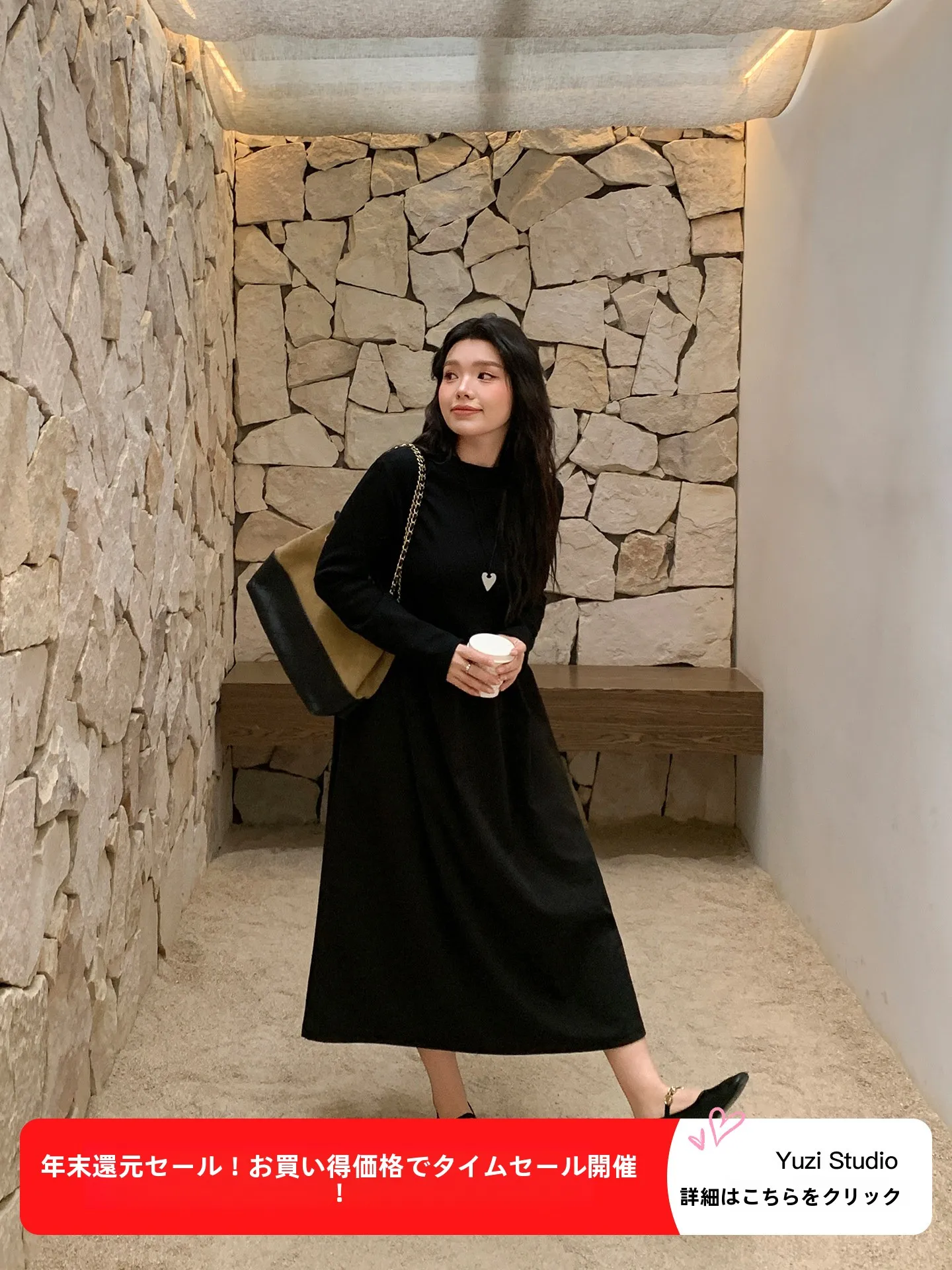 

YUZI Mat Bla Long Dr женское осенне-зимнее платье Hepburn Sle для похудения трапециевидной формы из хлопка Ele Dr для женщин