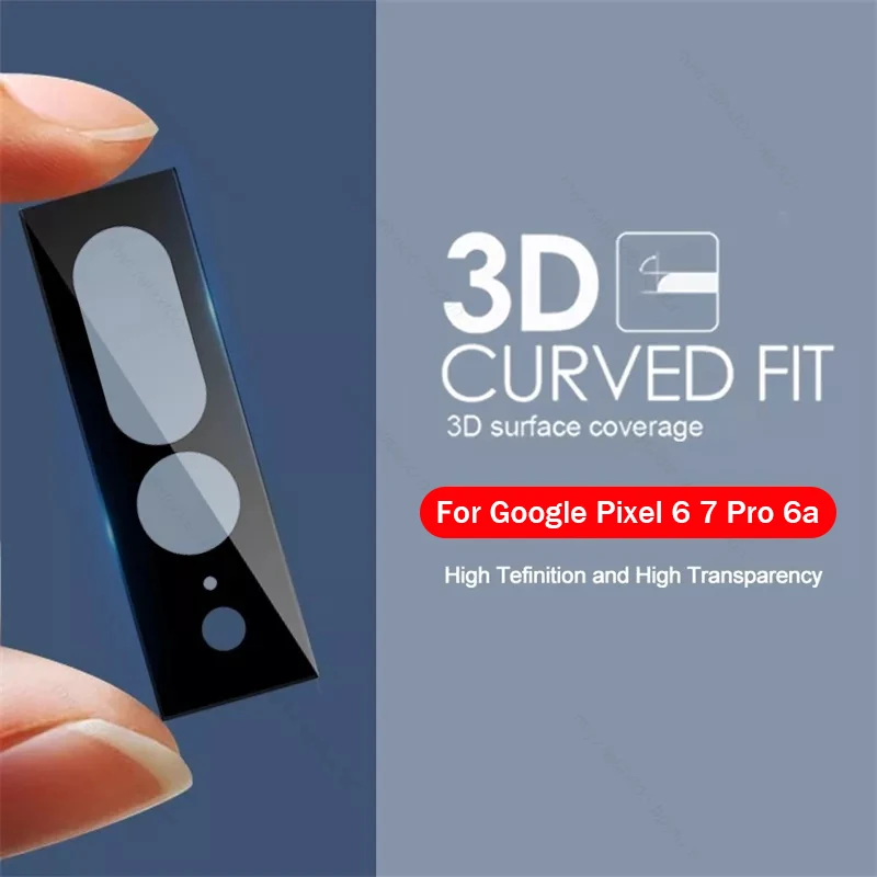 3D Back Camera Lens Protective Glass For Google Pixel 6a 6 7 Pixle 8 Pro 5G Rear Lens Protect Cap Pixel6a Pixel7 Pixel6 Pixel8