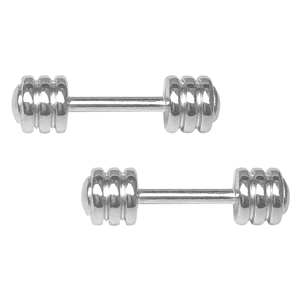 

Metal Dumbbell Exercise Mini Miniature Dumbbells Ornament Simulation House Decor Lifelike Toys Prop Model