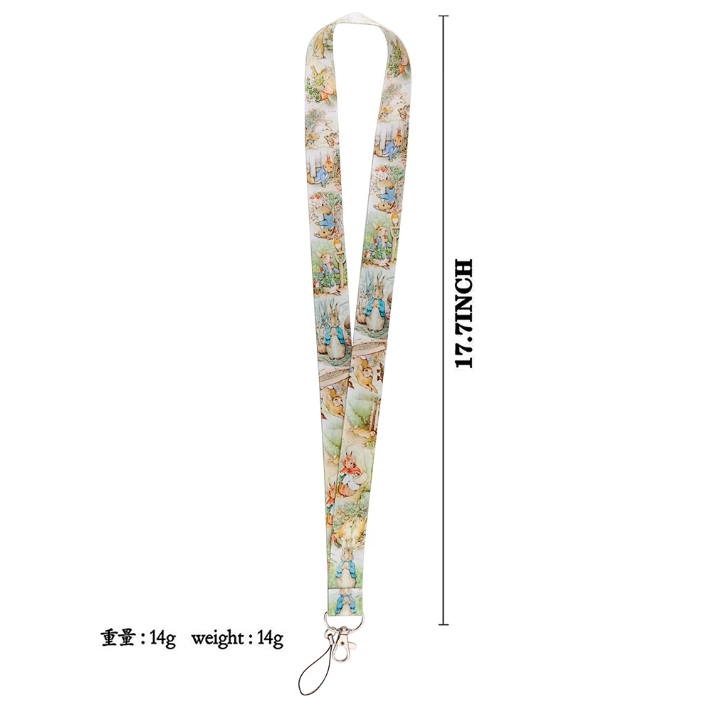 Vintage Flower Novel Neck Strap Lanyards Keychain Badge Holder ID Credit Card Pass Hang Rope Lanyard for Keys Accessories Gifts