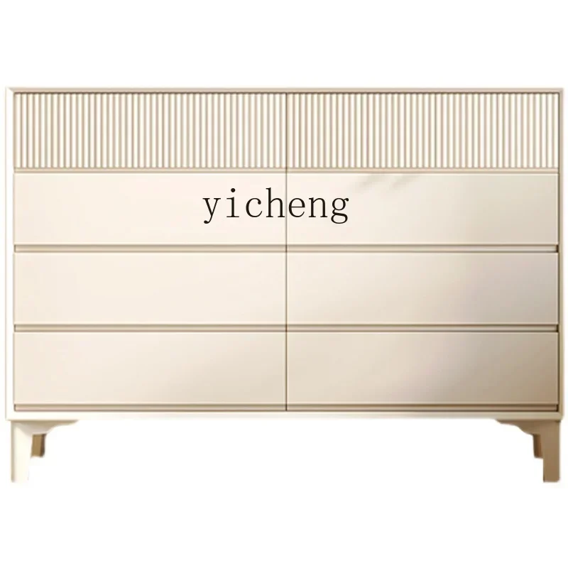 v5.29 cream wind bucket cabinet bedroom solid wood bucket cabinet storage cabinet