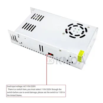 Spínaný napájecí zdroj DC 12V 24V 36V 48V 360W 400W 500W 10A 15A 20A 30A 40A AC/DC LED transformátorový napájecí adaptér 8 nejlepší prodej Napájecí zdroj 12V 40A - №1