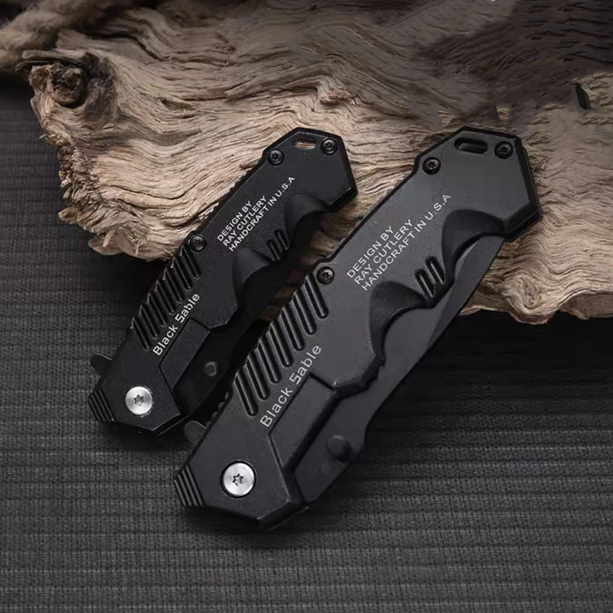 Stainless steel convenient folding knife EDC pocket folding knife is suitable for outdoor camping, fishing, survival and hunting