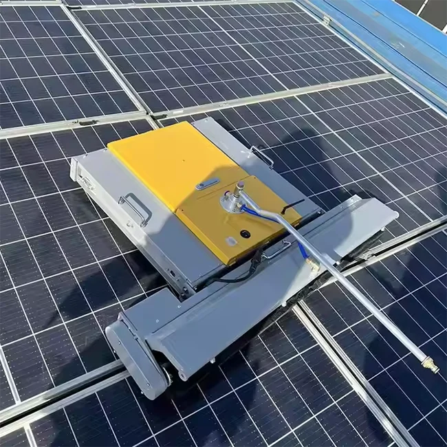 Remote Control Robot Solar Panel Cleaning Tools Solar Panel Cleaning Brush Robot Solar Panels Cleaning Machine