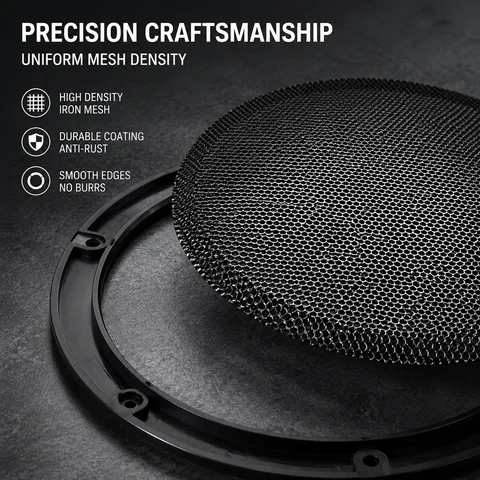 Защитная сетка для динамиков HIFIDIY LIVE, черная, пластиковая и металлическая — фото модели