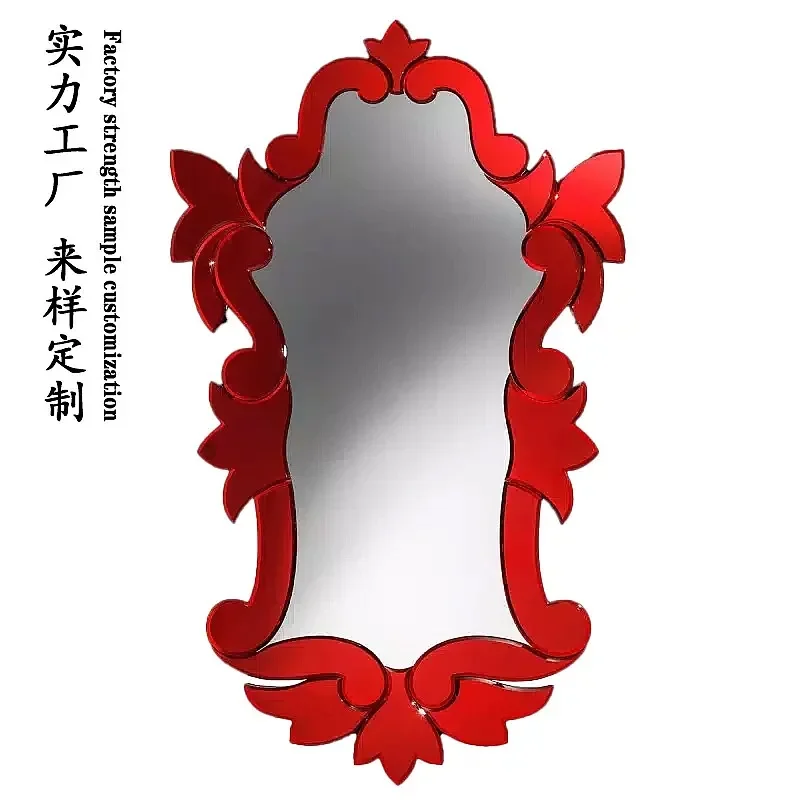 RTD DIY Cloud Edge Round Makeup Mirror, European Butterfly Wall Mirror for Bathroom Decor, Home Vanity