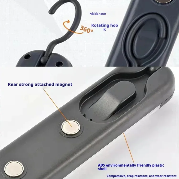 شحن ضوء العمل الجديد ضوء الطوارئ ضوء إصلاح السيارات المغناطيسي القوي مصباح LED فائق السطوع ضوء مغناطيسي السوق الليلي في الهواء الطلق E