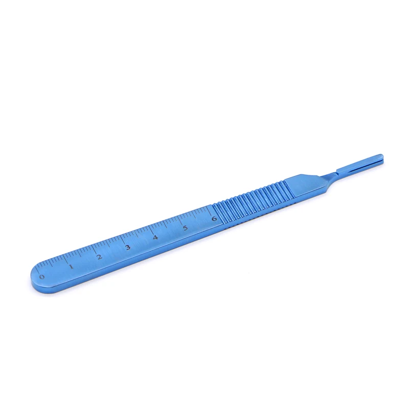 Stainless steel scalpel handle 3/4 size cutting double eyelid blade