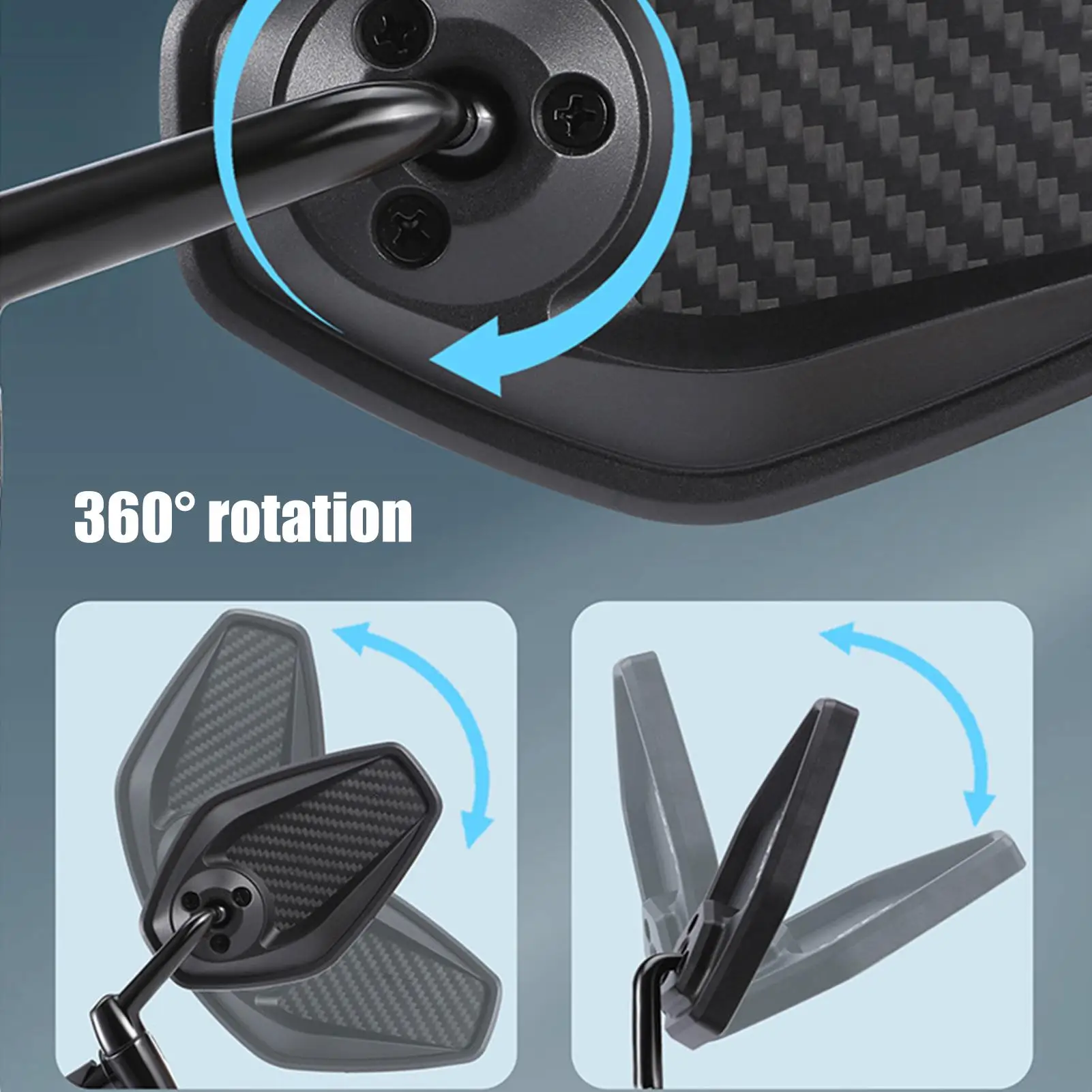 

Rear View Mirror For Bike Anti-glare High Definition Convex Lens High Definition Glass Bike Left Mirror For Men Women Boys Girls