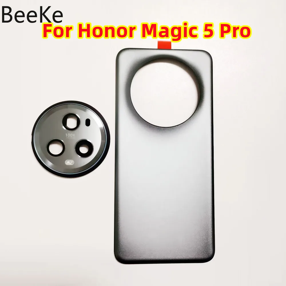 Replace AAA For Honor Magic 5 Pro Battery Back Cover Glass Rear Door Case Housing + Camera Lens Frame PGT-AN10 PGT-N19 Repair