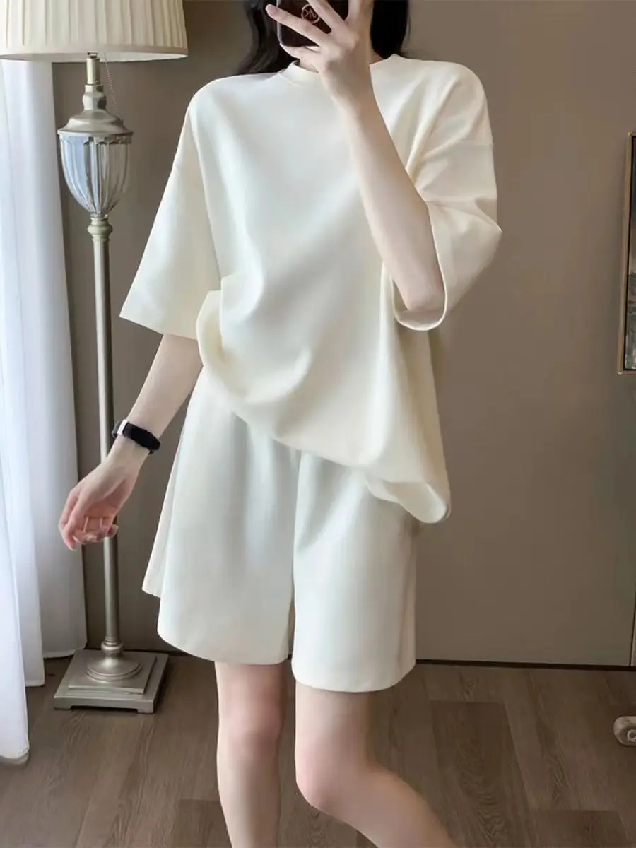 

Casual Suit for Women 2025 Summer New Korean Style Loose Slimming Trendy Shorts Two-piece Set