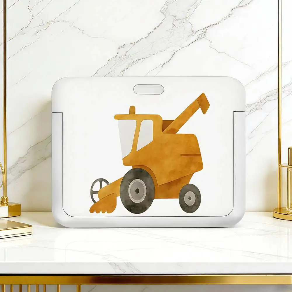 Classic Simplicity Cartoon Cars Art Creative card holder for students and buses unisex