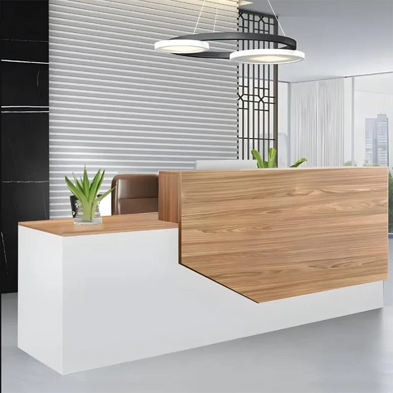 Professional Aesthetic Reception Supermarket Counter Table Modern Help Desk Store Showcase Luxury Furniture Atril Simple Bank