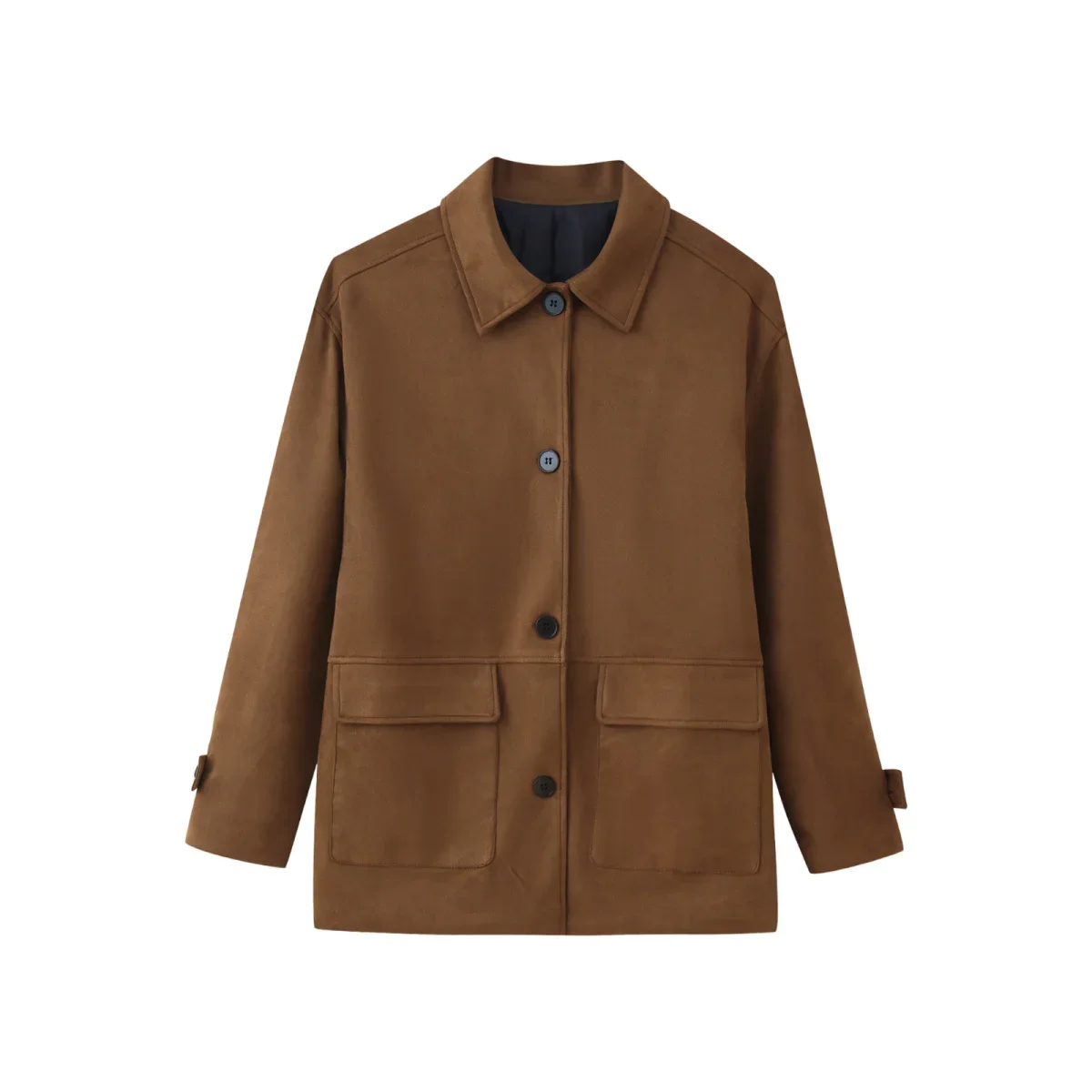 Damen Leder-Wildleder Jacke Mantel Vintage - usage example
