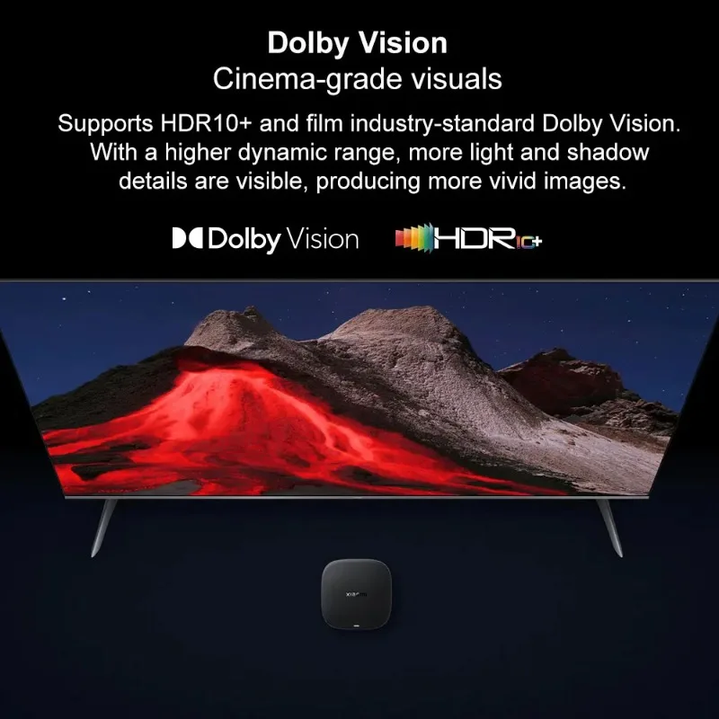 Xiaomi TV Box S 3-го поколения Google TV Smart Android TV Box 4K UHD WIFI 6 32 ГБ ПЗУ Dolby Vision HDR10+ Google Assistant BT5.2