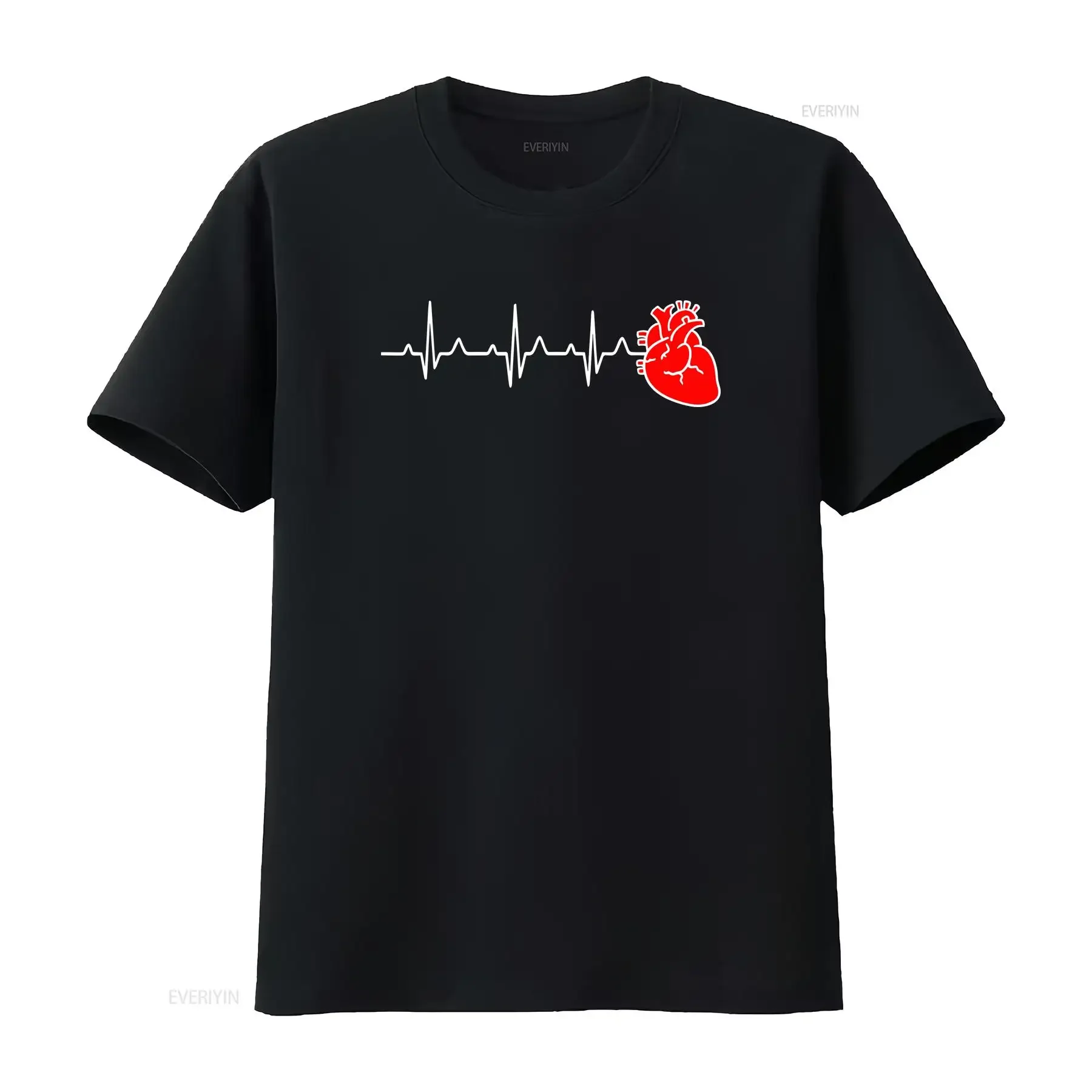 

Кардиологическая футболка медсестры Heartbeat Cardiology CNS Nursing RN, винтажная стираная уличная одежда, удобная дышащая повседневная унисекс