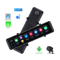 12 Inch 4G Android 14.0 Dash Cam 8 Core Wireless Carplay & Android Auto Car DVR With ADAS Mirror Link 5G WiFi Bluetooth GPS FM
