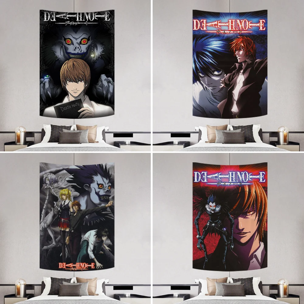 

Anime D-Death Note Tapestry Decoration Party Background Hanging Cloth Bedroom Tapestry Room Decor Aesthetic