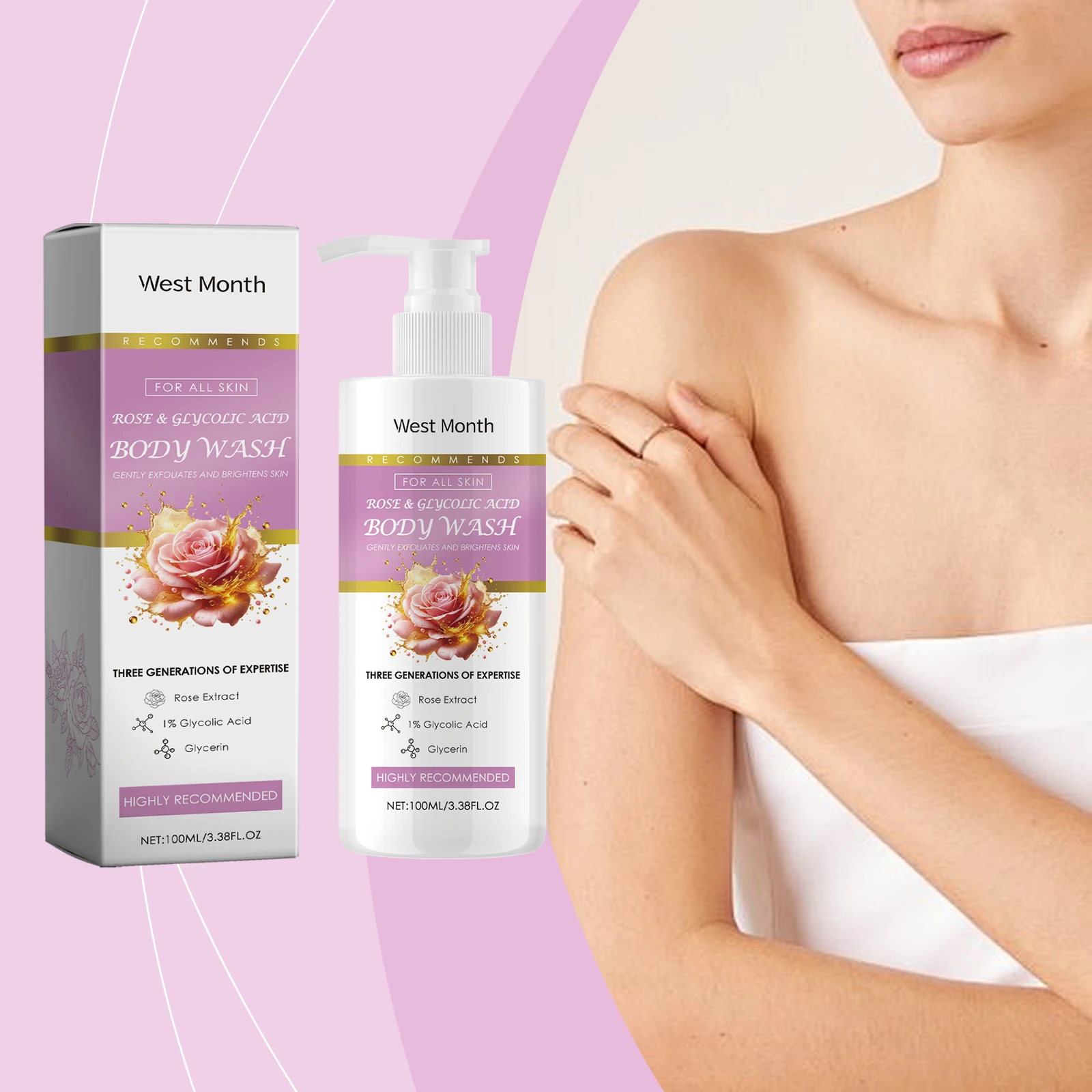 

Exfoliating Body Wash - Protects the skin, gently exfoliates, improves dryness, and provides long-lasting moisture