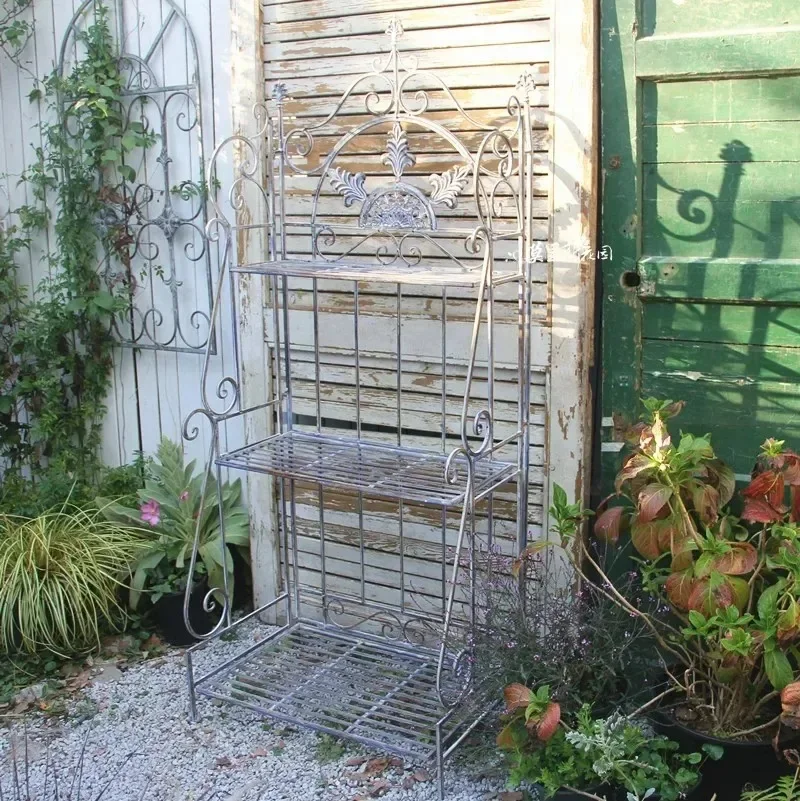 Garden Grocery Foldable Flower Rack Layer Rack Storage Shelf