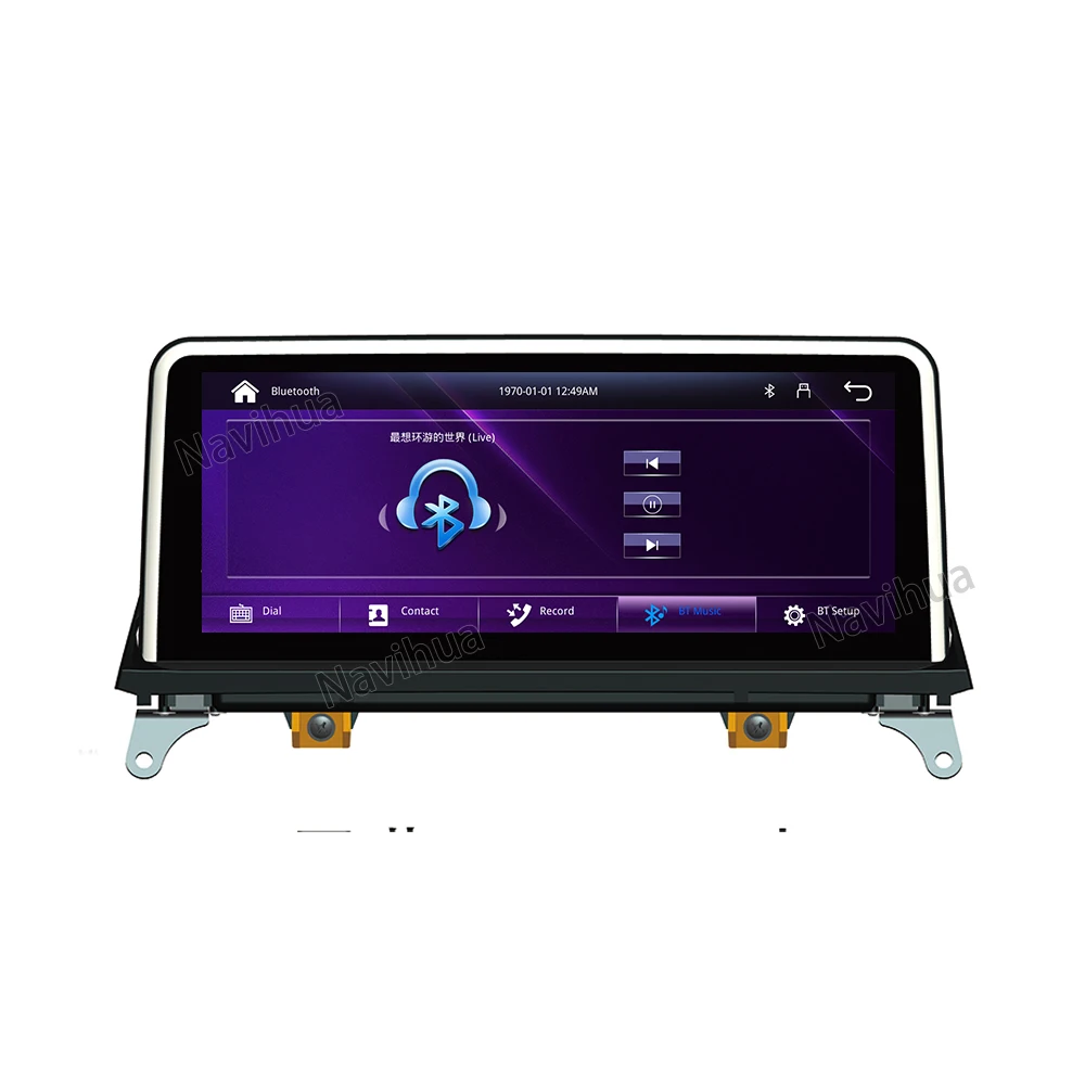 

NaviHua 10.25'' Android Car Audio Radio Player Built-in BT WIFI 4G LTE for BMW X5 X6 E70 2011-2013 GPS Multimedia Player Carplay
